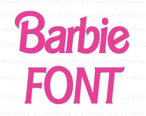 free barbie font dafont.